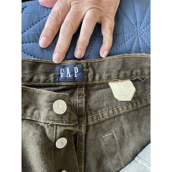 VINTAGE‎ Gap Jeans Womens 10 Green Mom High Rise Western Classic Fit USA 90s - Picture 11 of 13